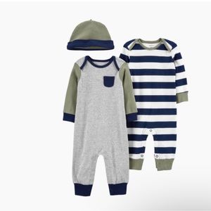 Carter’s 3-Piece Jumpsuit & Cap Set